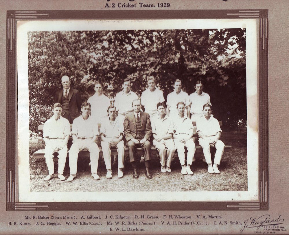 A2 Cricket Team, Roseworthy Agricultural College, 1929