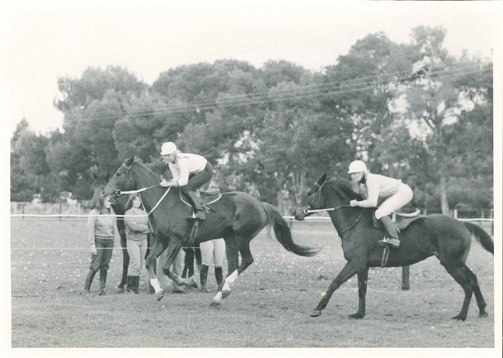 Students Riding Horseback, c1980