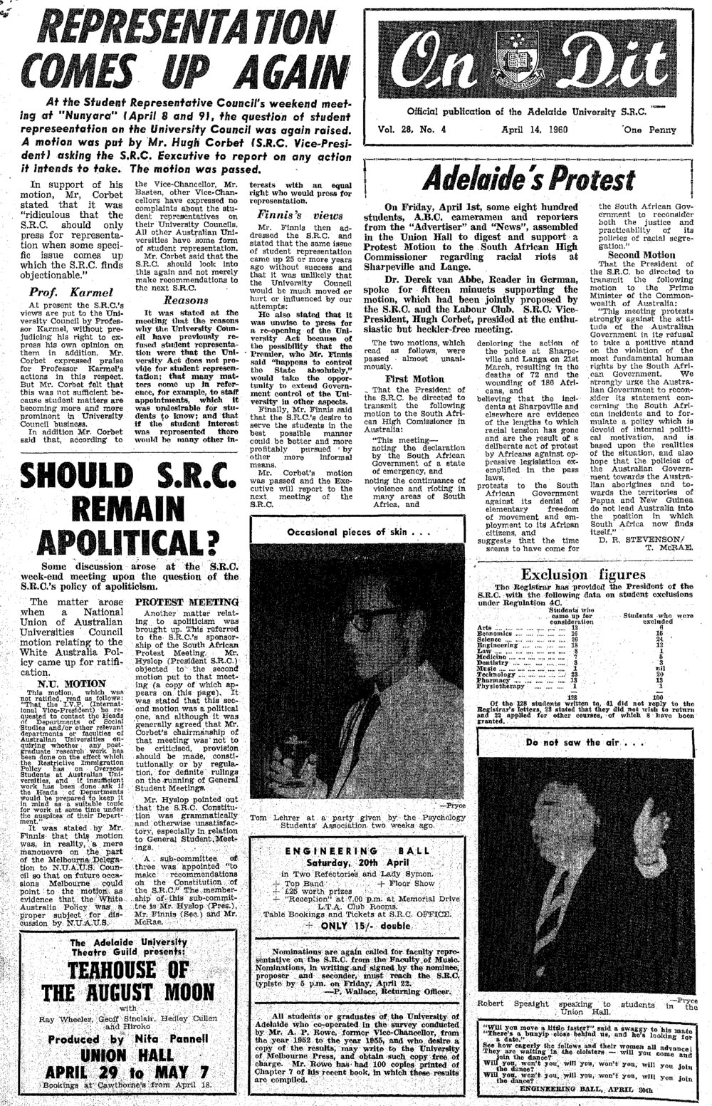 On Dit. Volume 28, Issue 4