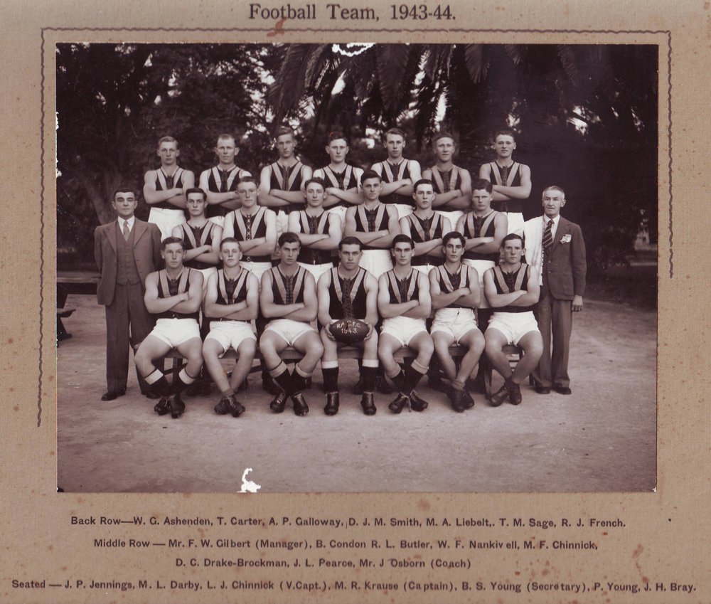Football Team, Roseworthy Agricultural College, 1943-44