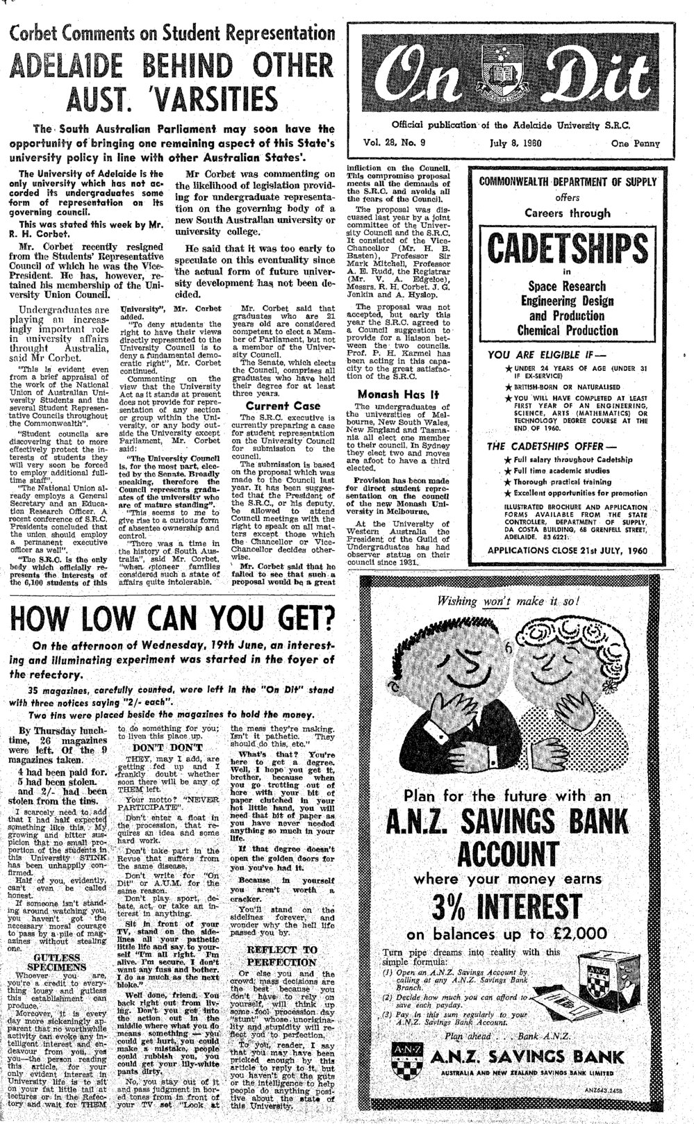 On Dit. Volume 28, Issue 9