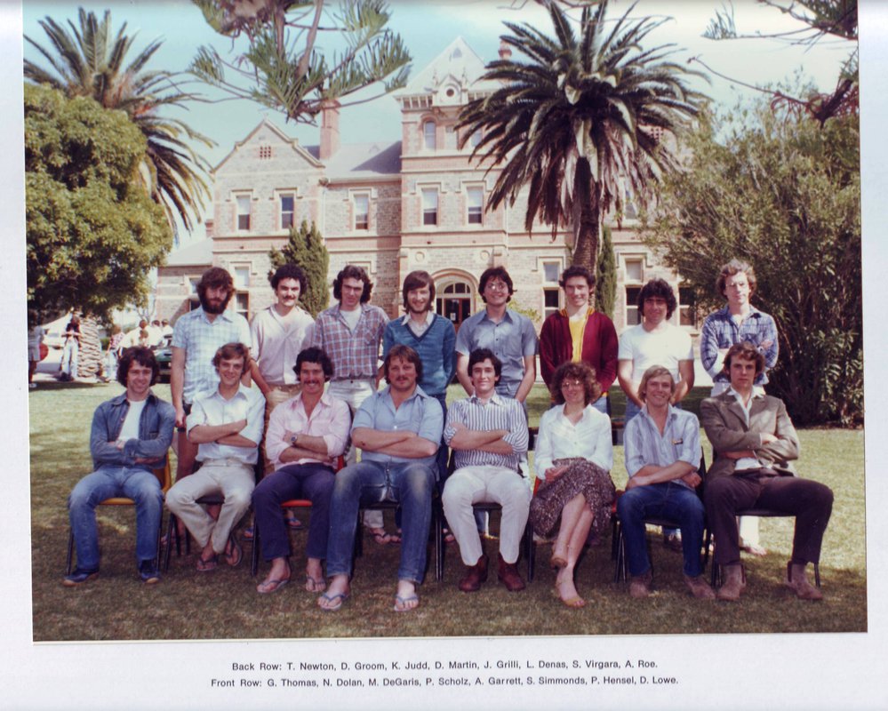 Oenology III Students, Roseworthy Agricultural College, 1979