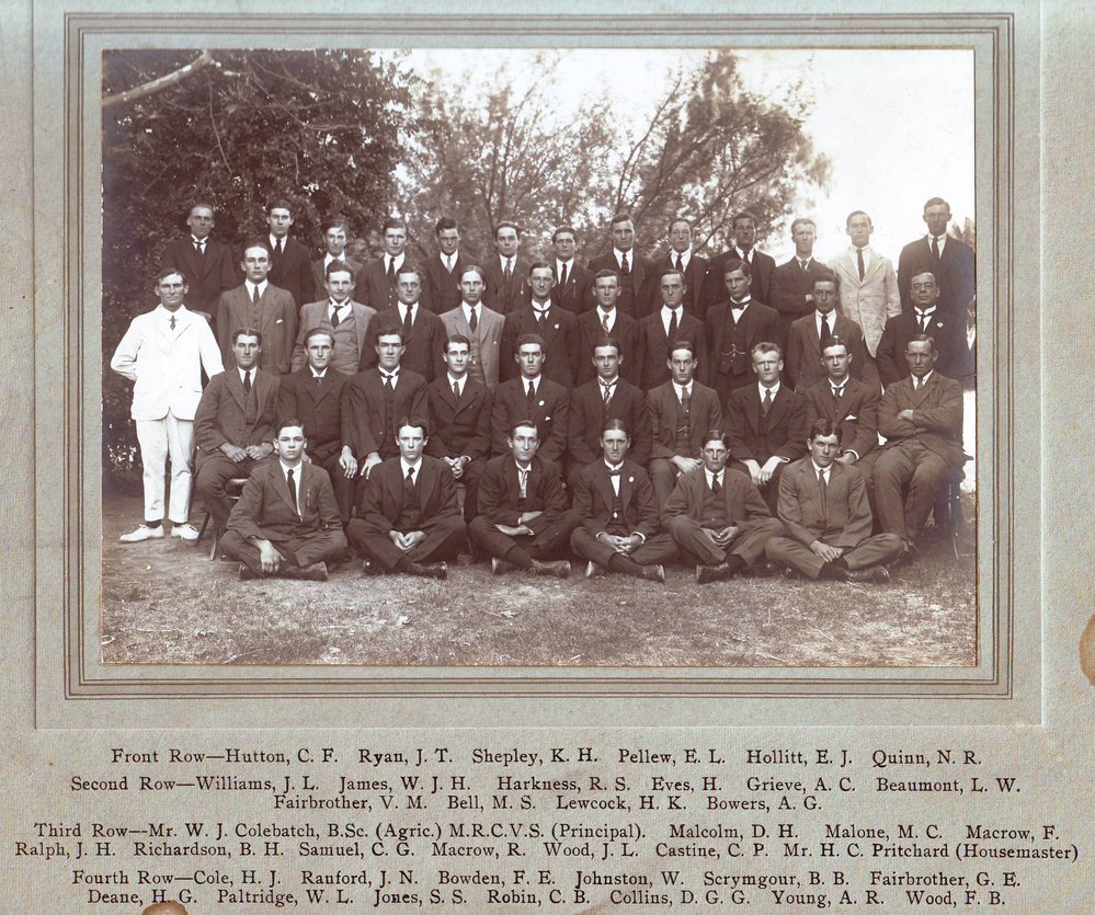 Students, Roseworthy Agricultural College, 1919-20