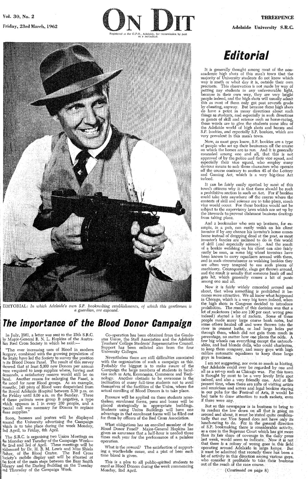 On Dit. Volume 30, Issue 2