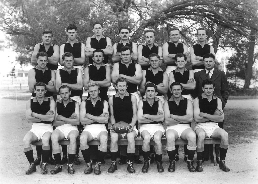 Football Team, B Grade, Roseworthy Agricultural College, 1948