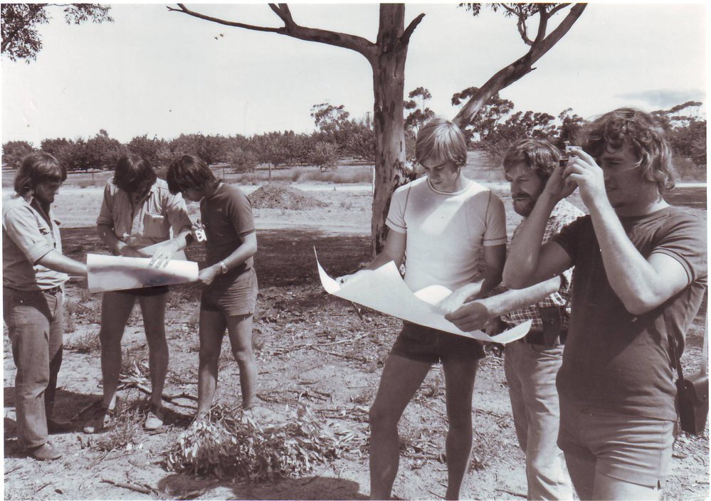 Natrual Resources Students Field Map Reading, 1978
