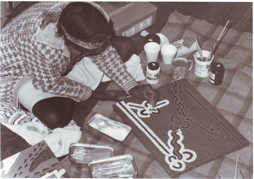 Narpala Scobie Naparrula, Aboriginal Artist, 1987