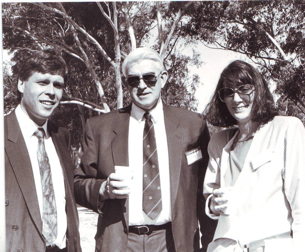Mike Krause, John Kerin and Libby Amiel, 1991