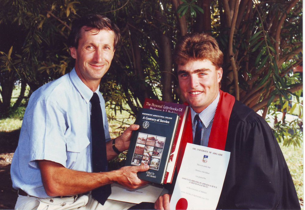 John Rothwell Congratulating Matthew Palmer, 1993