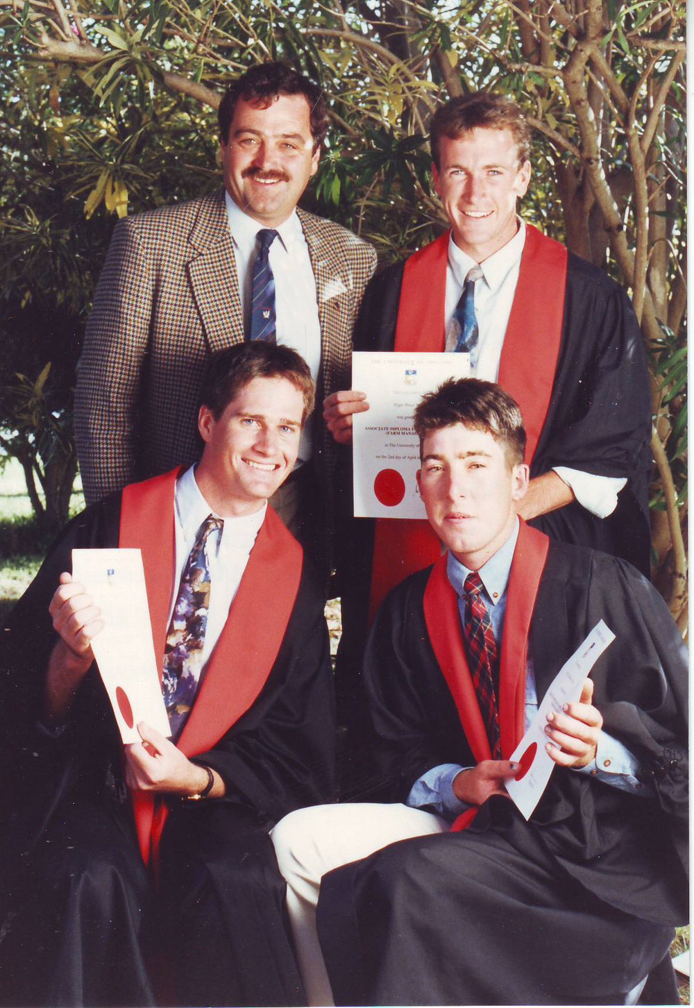 Dale Manson, Roger Wurfel, Mark White and Patrick O'Driscoll, 1993