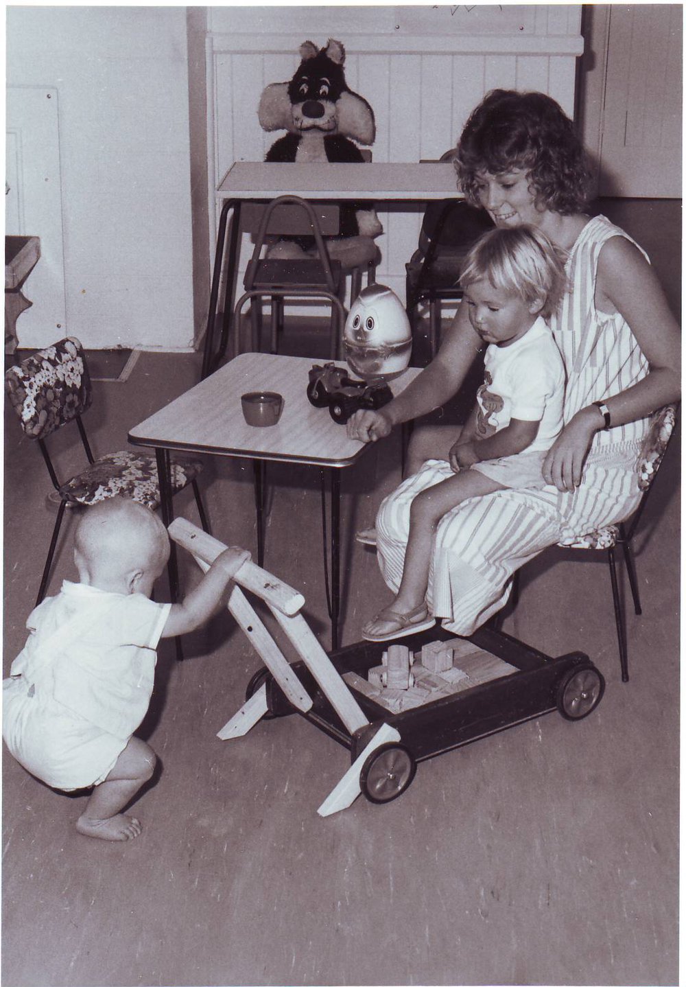 Louise Collins in Child Care Centre, 1988