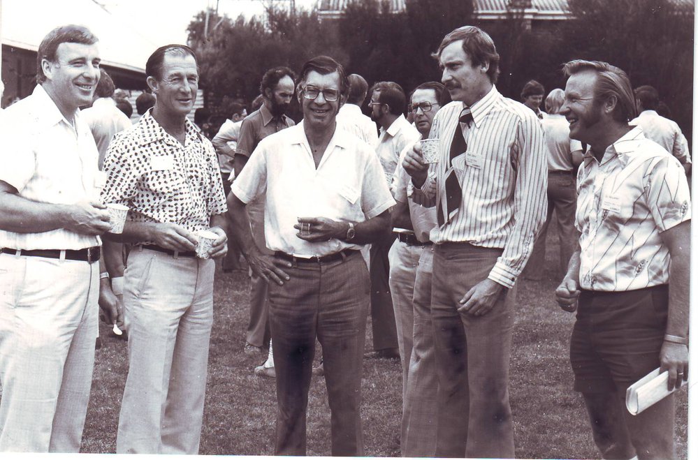 Gil Hollamby and Conference Delegates, 1980