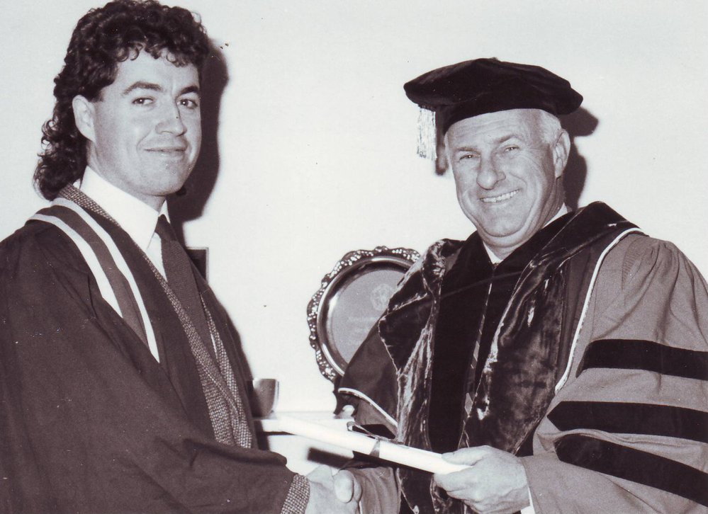 Peter Gago and Barrie Thistlethwayte, 1989
