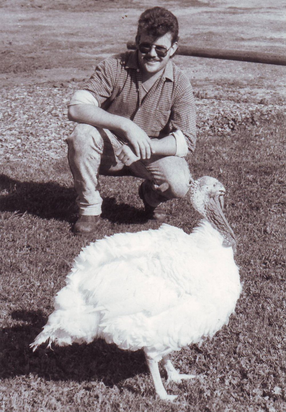 Rick Henke with a Turkey, 1993