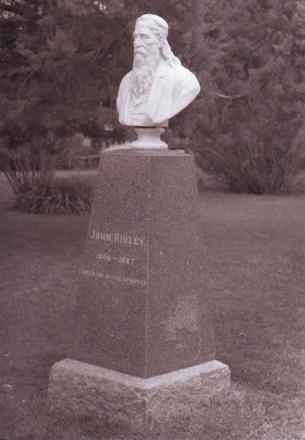 John Ridley Statue, 1991