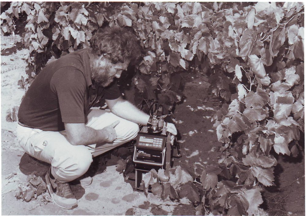 Iain Grierson Measuring Soil Moisture, 1985