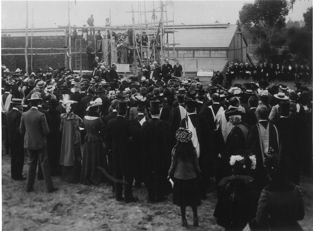 Laying of the Foundation Stone of Anatomy Building, 1902