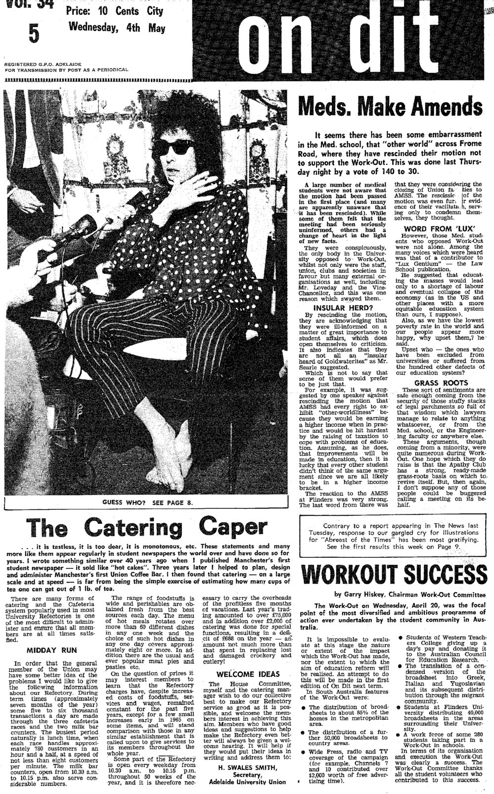 On Dit. Volume 34, Issue 5