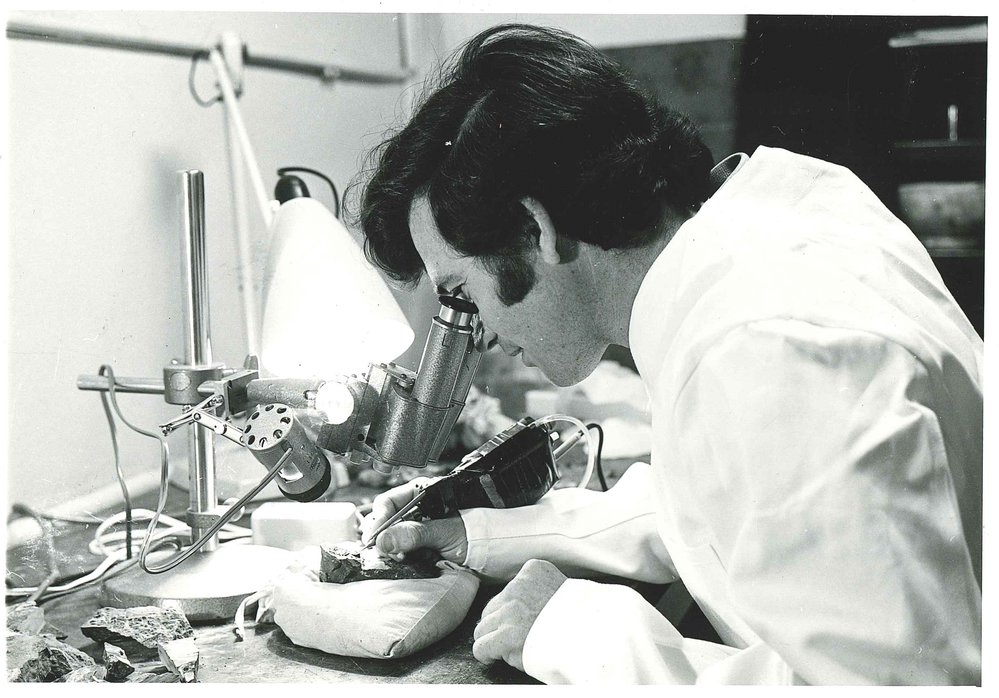 Brent Bowman, Laboratory Technician - Department of Geology and Mineralogy, 1973