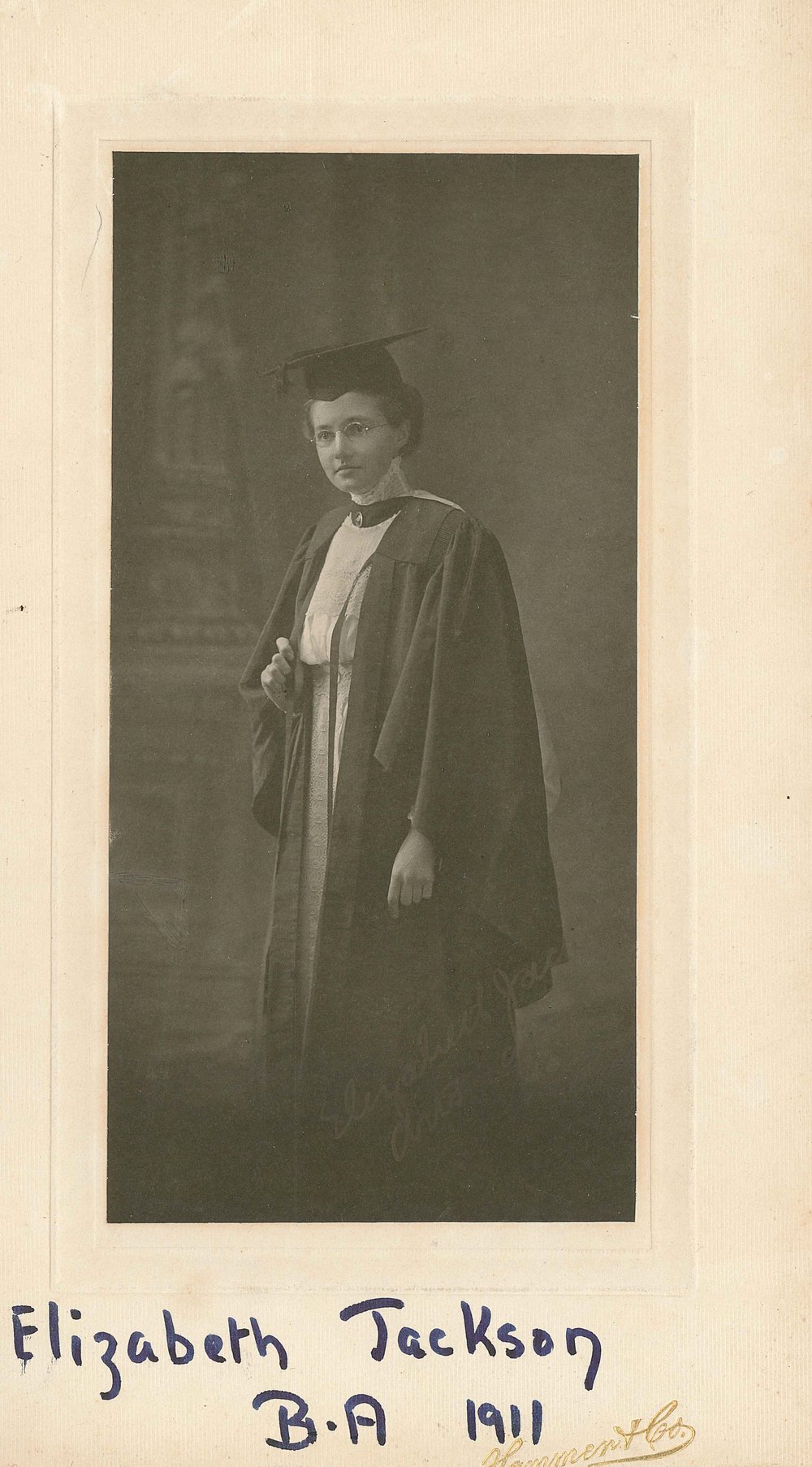Sarah Elizabeth Jackson, 1918