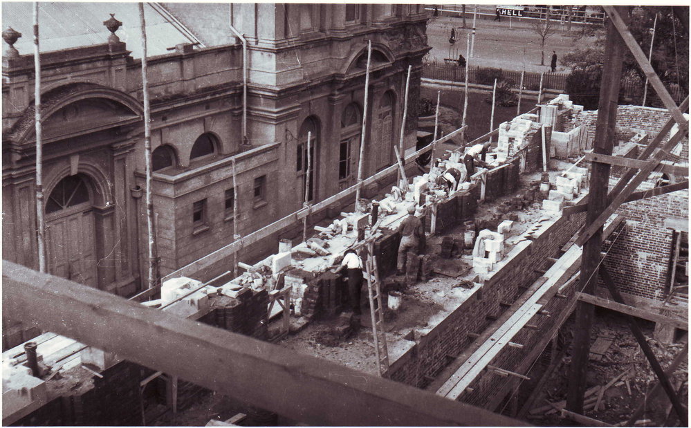 Bonython Hall Under Construction, 1934