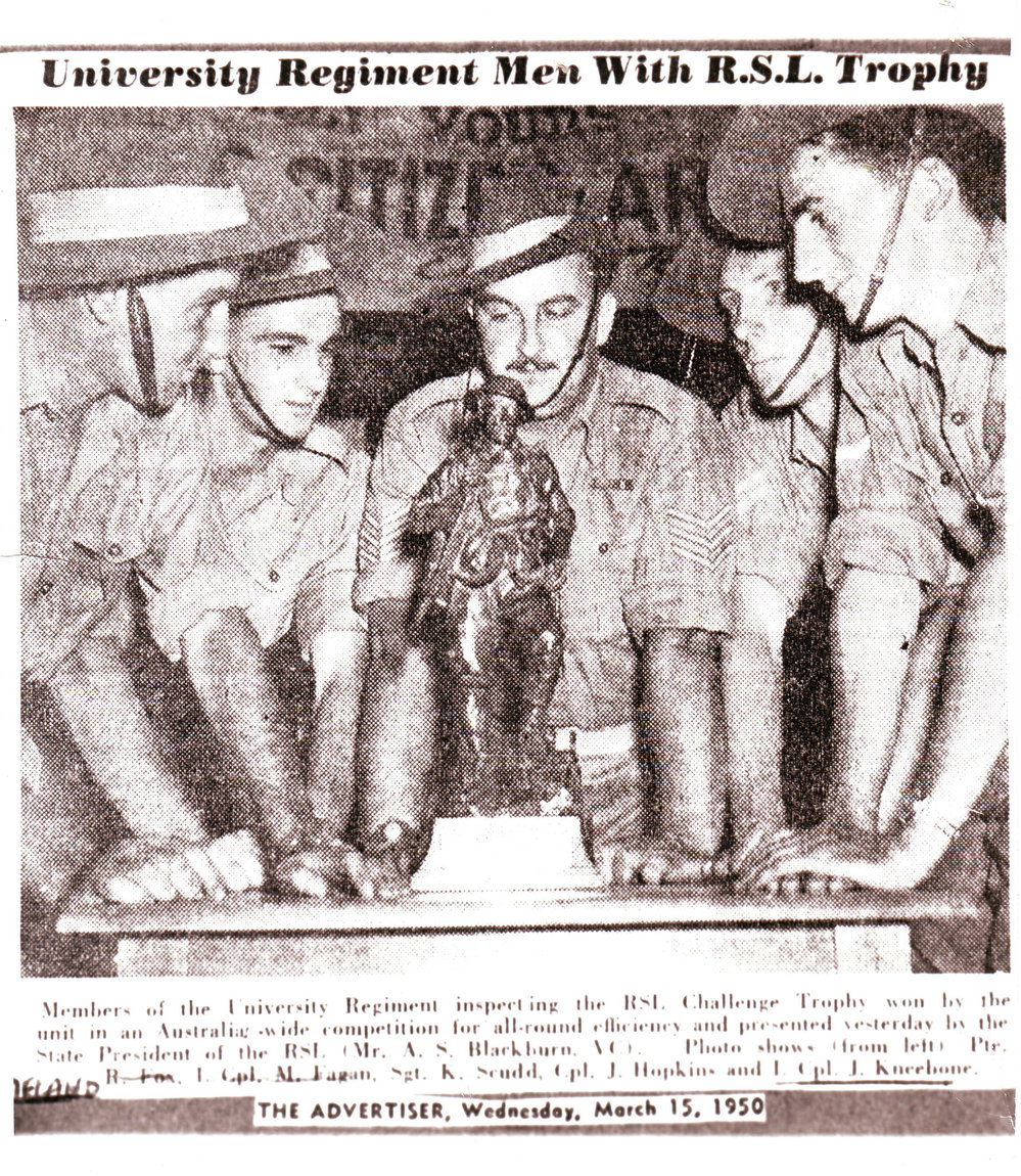 University Regiment, 1950