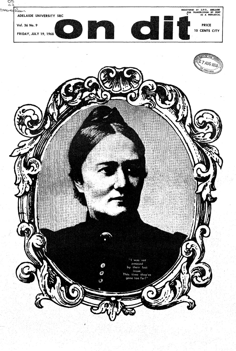 On Dit. Volume 36, Issue 9