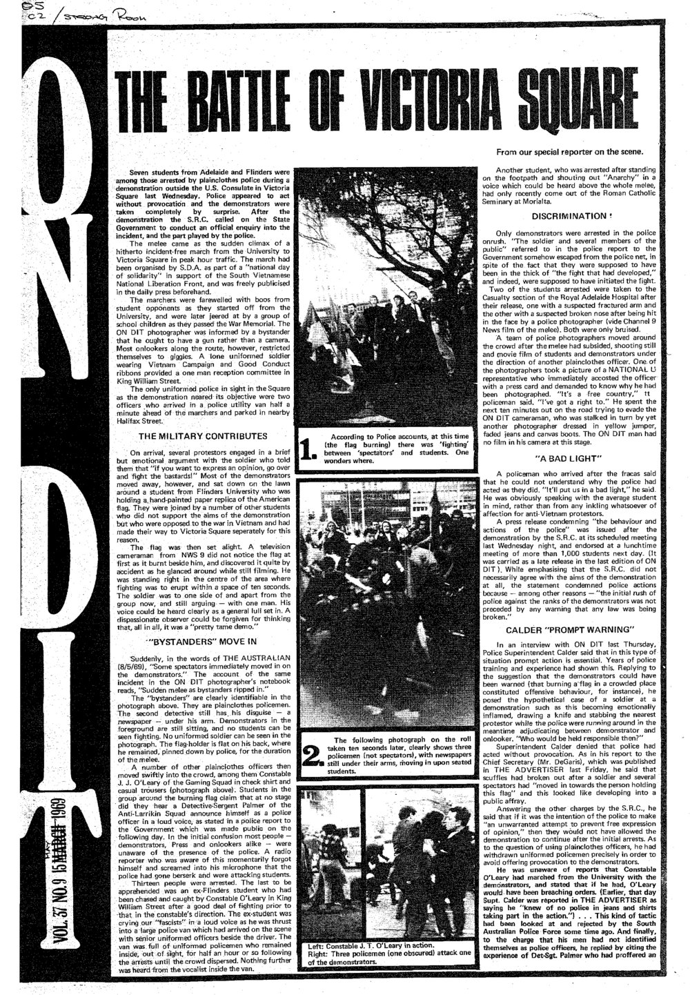 On Dit. Volume 37, Issue 9