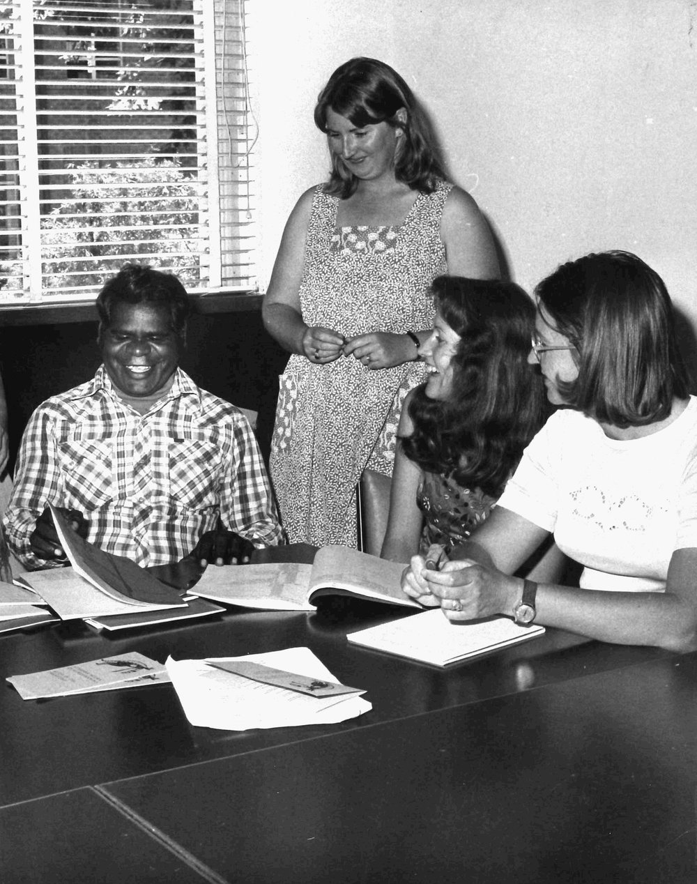 Raymond Tjilya and Students, 1977