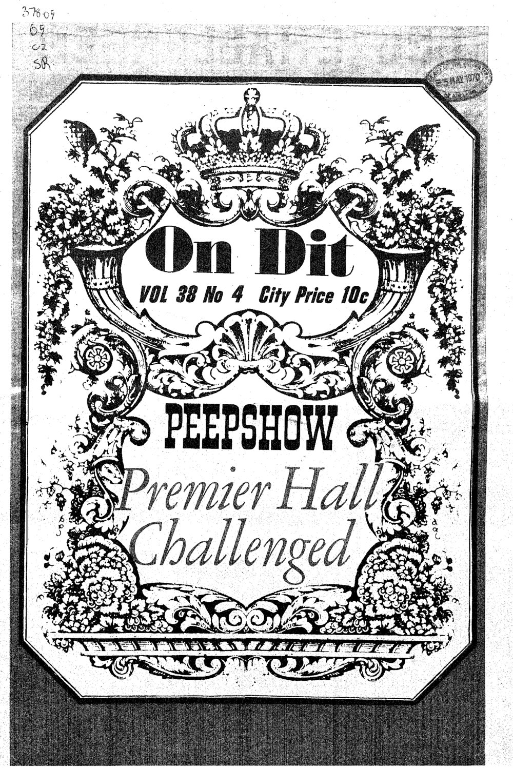 On Dit. Volume 37, Issue 4