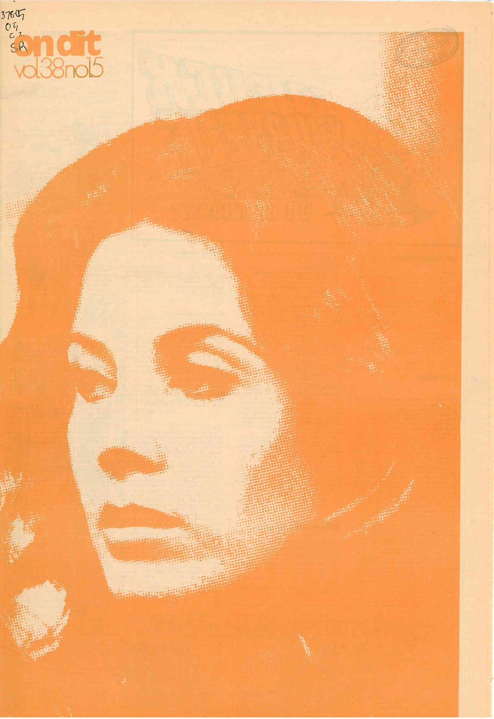 On Dit. Volume 37, Issue 15