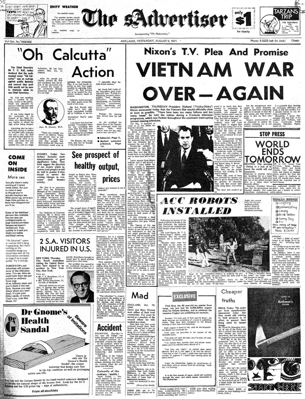 On Dit. Volume 39, The Sadvertiser