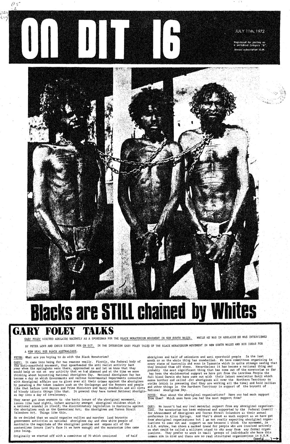 On Dit. Volume 40, Issue 16