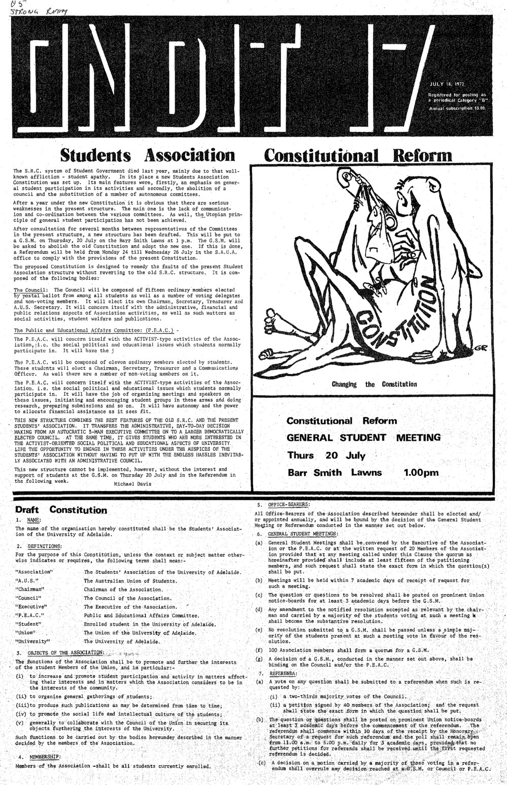On Dit. Volume 40, Issue 17