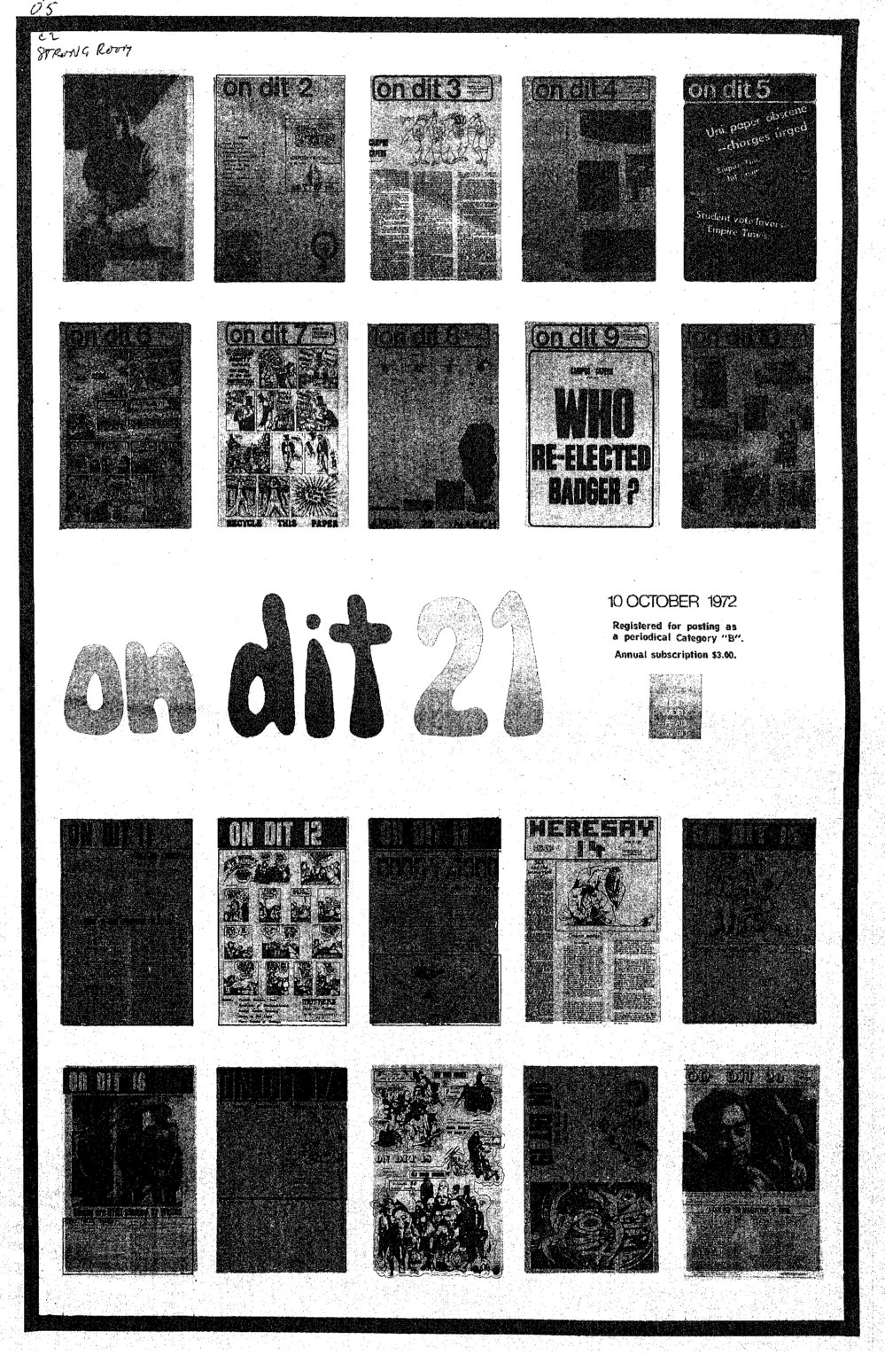 On Dit. Volume 40, Issue 21