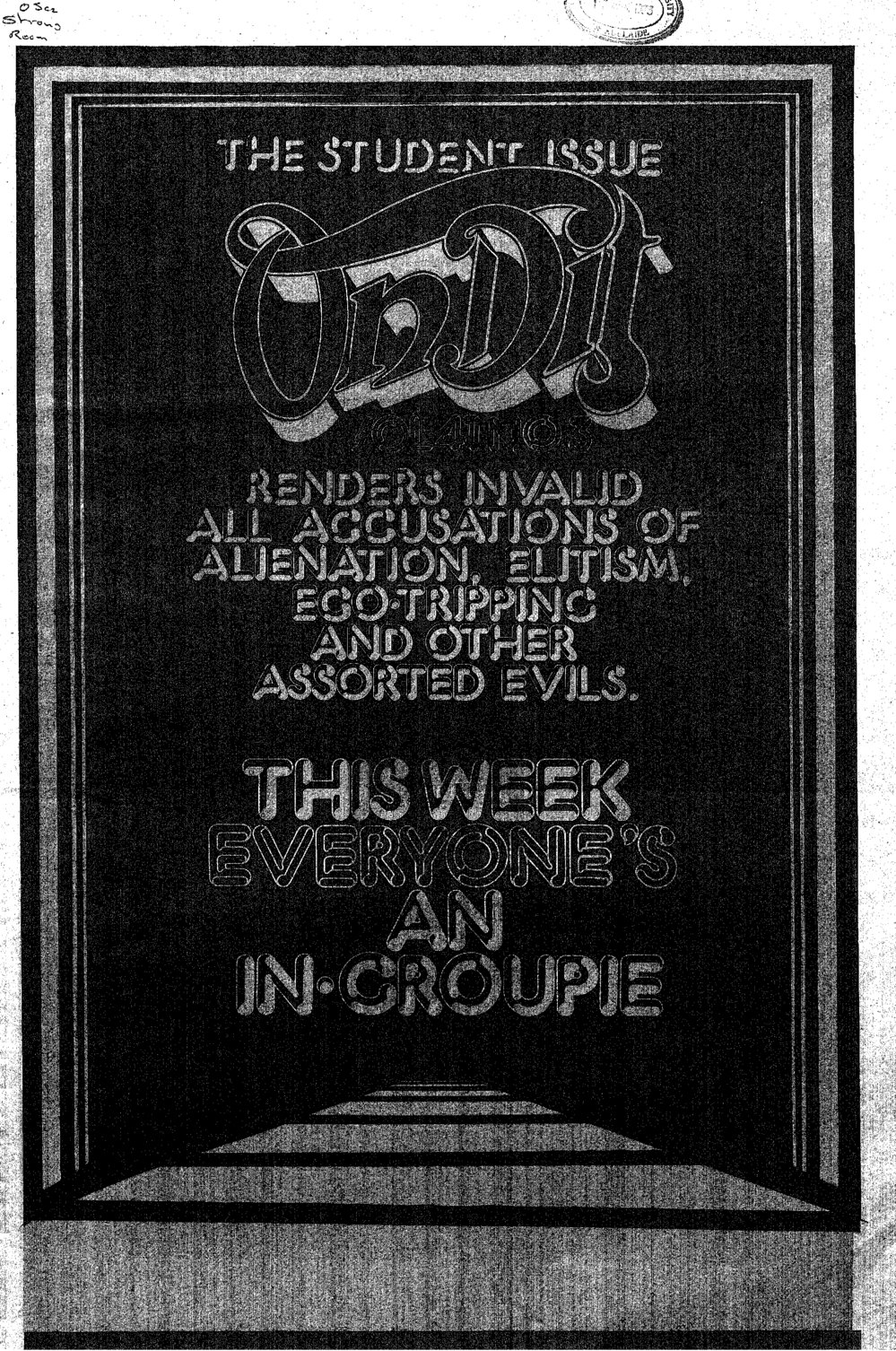 On Dit. Volume 41, Issue 3