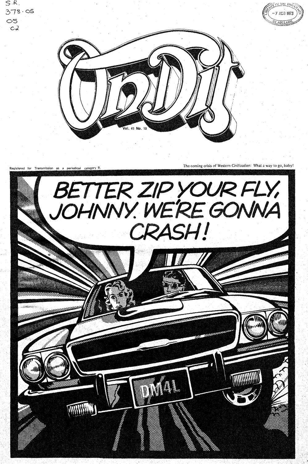 On Dit. Volume 41, Issue 10