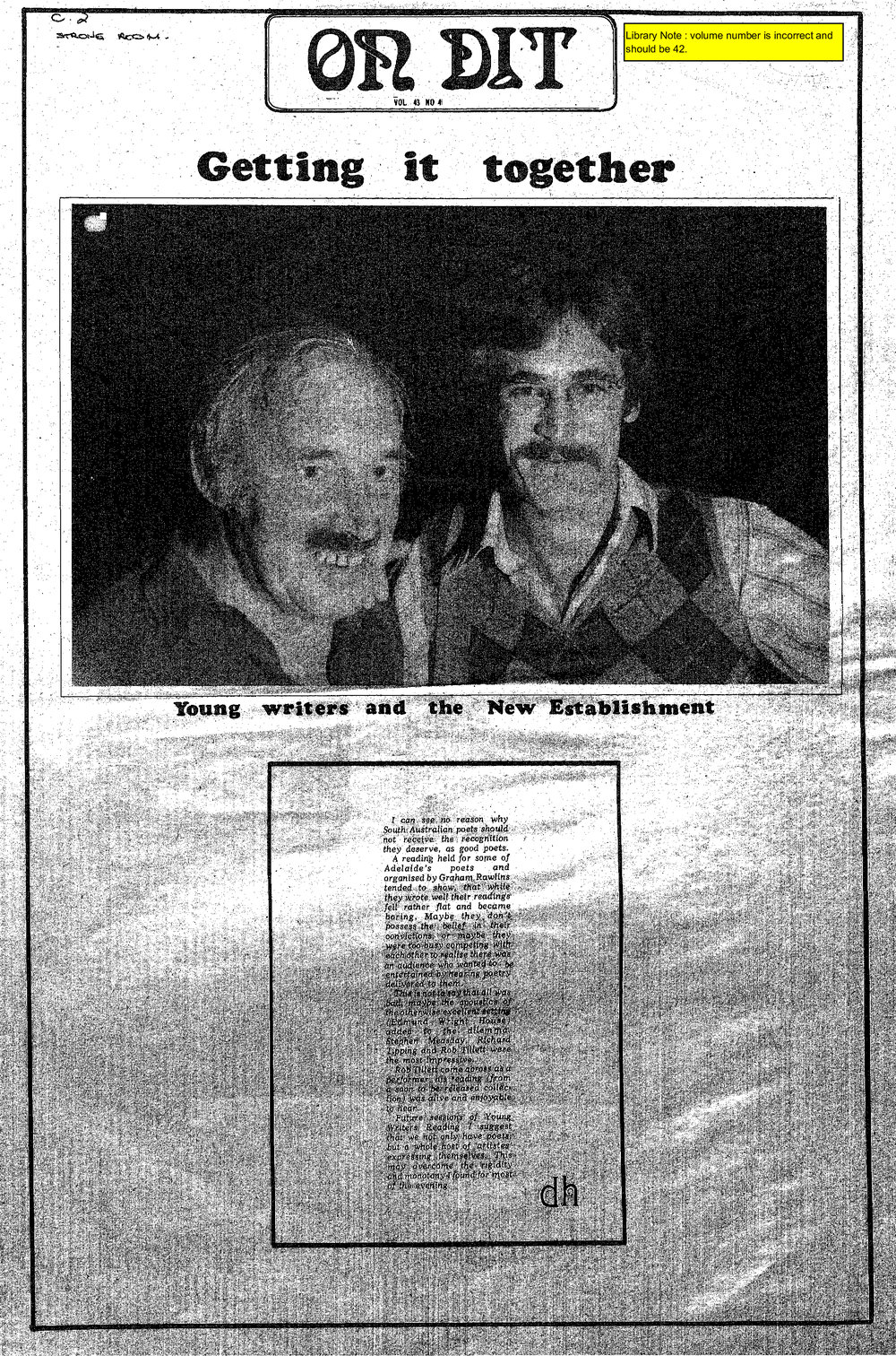 On Dit. Volume 42, Issue 4