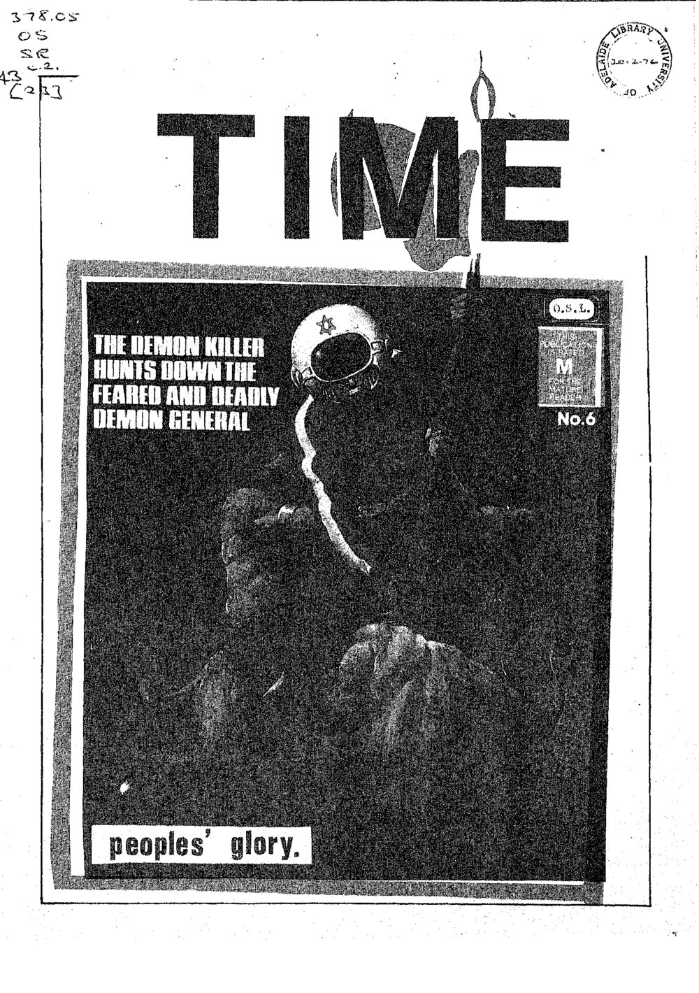 On Dit. Volume 43, Time