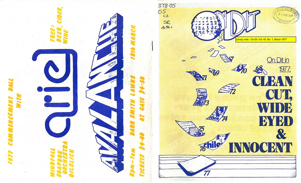 On Dit. Volume 45, Issue 1