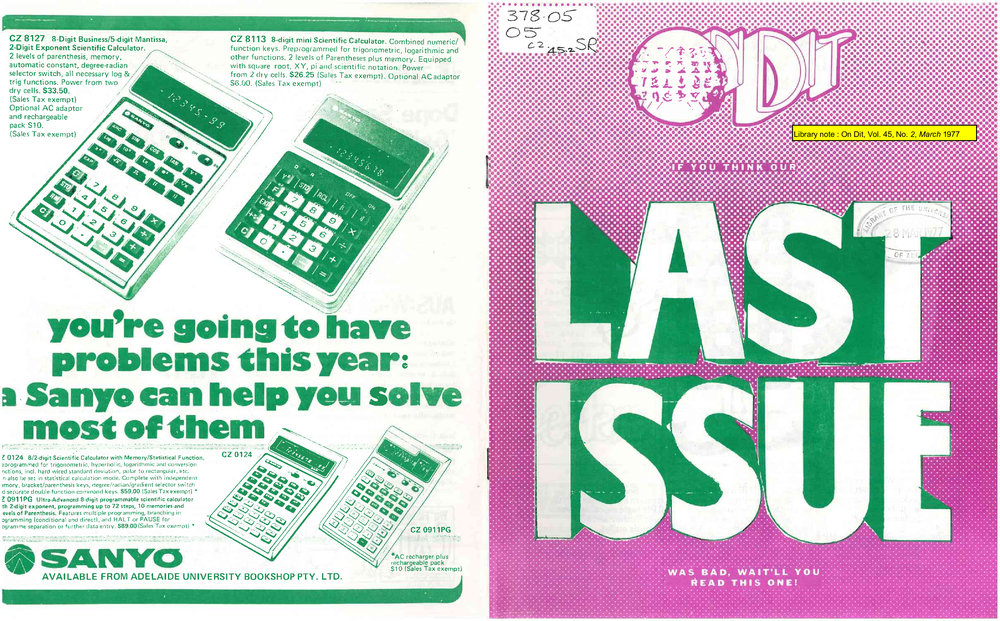 On Dit. Volume 45, Issue 2