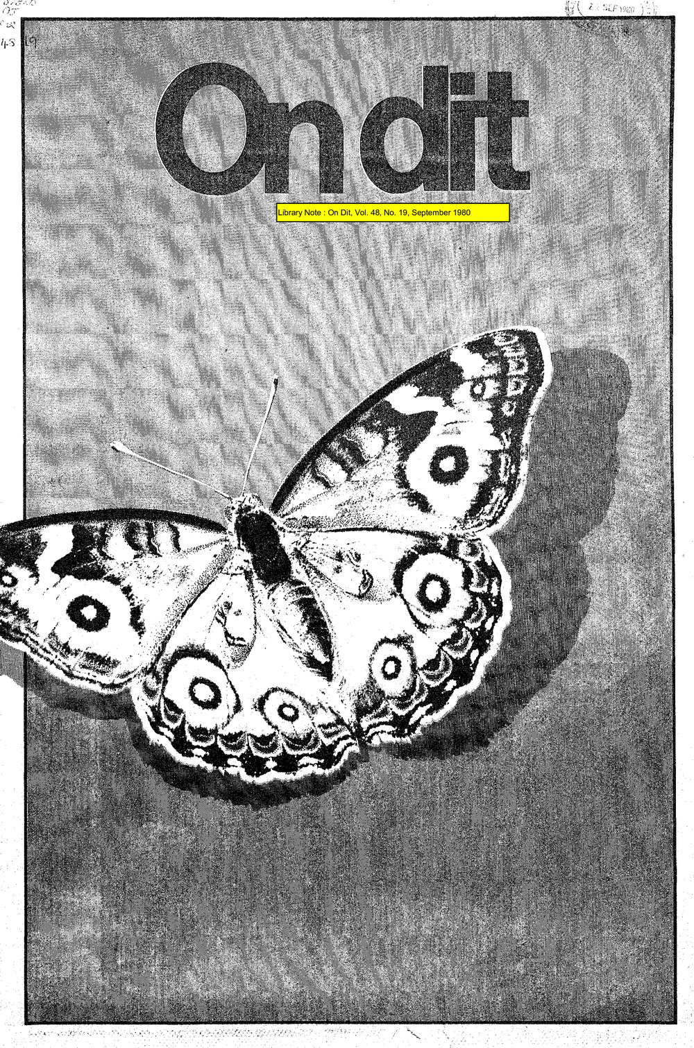 On Dit. Volume 48, Issue 19