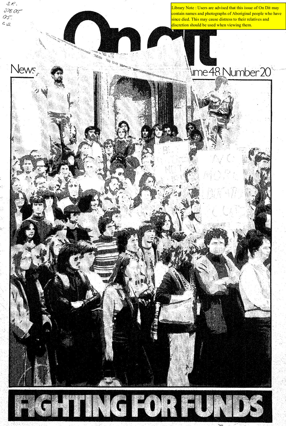 On Dit. Volume 48, Issue 20