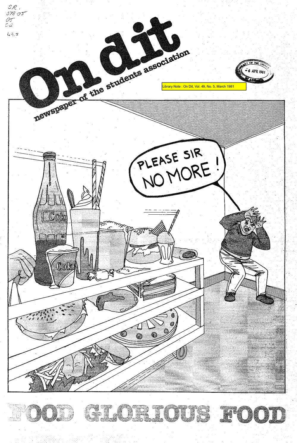 On Dit. Volume 49, Issue 5