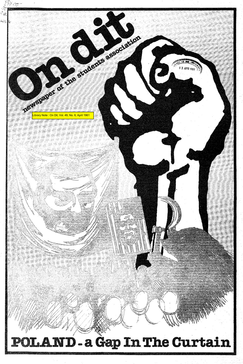 On Dit. Volume 49, Issue 6