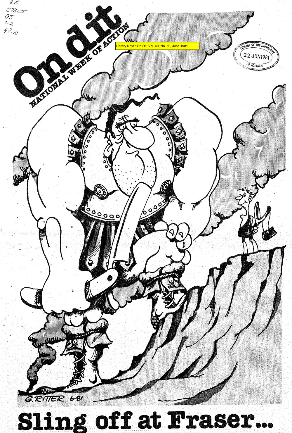 On Dit. Volume 49, Issue 10