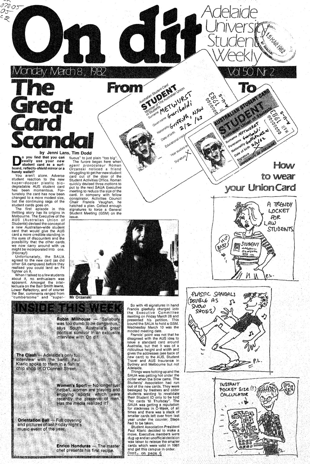 On Dit. Volume 50, Issue 2