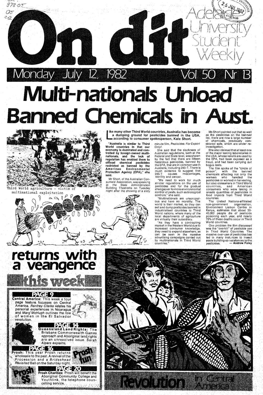 On Dit. Volume 50, Issue 13