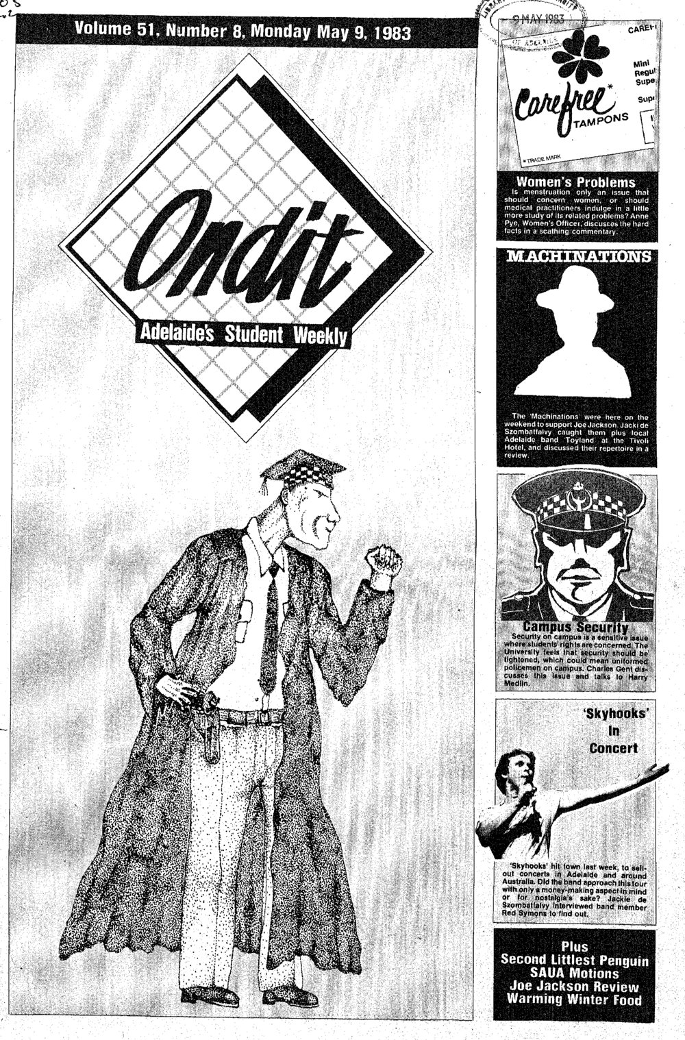 On Dit. Volume 51, Issue 8