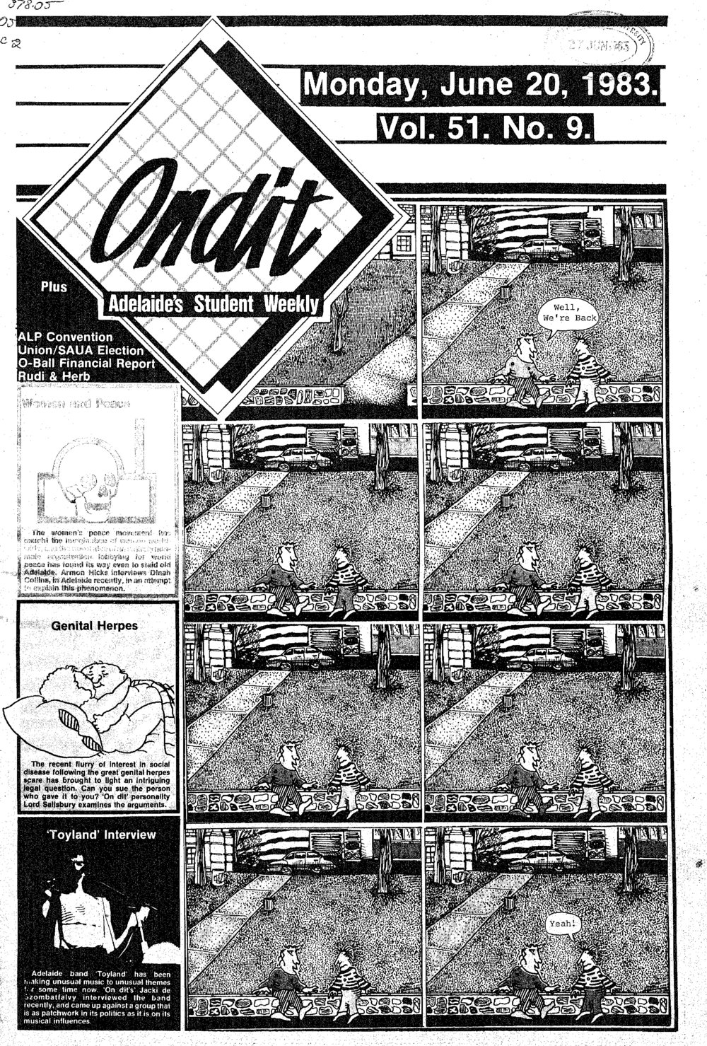 On Dit. Volume 51, Issue 9